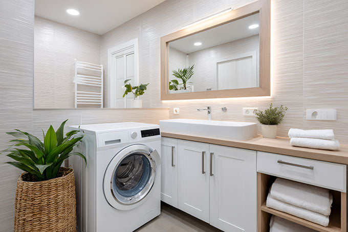 Combined Laundry Bathroom Design Ideas & Layout Tips