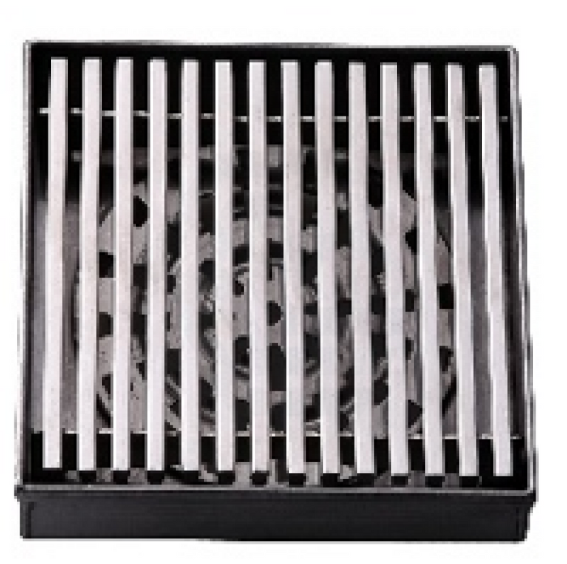 110X110Mm Chrome Grill Floor Waste Drain Stainless Steel 80Mm Outlet Wastes