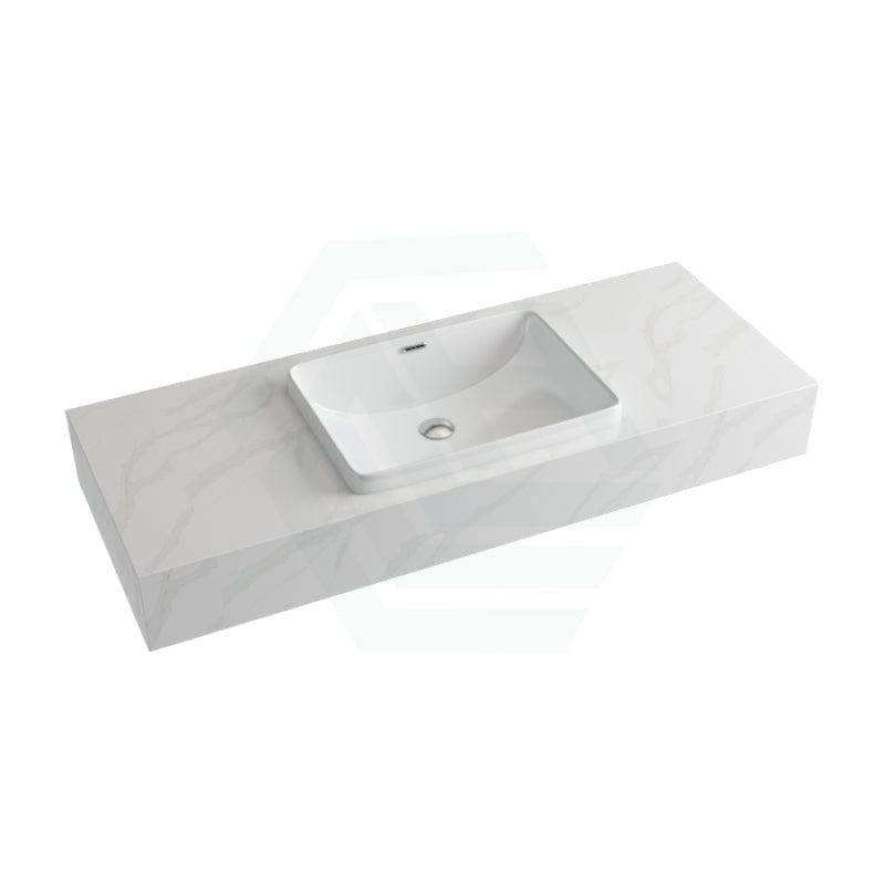 150Mm Dolce Tree Stone Top Calacatta Quartz With Inset Basin Vanity Tops
