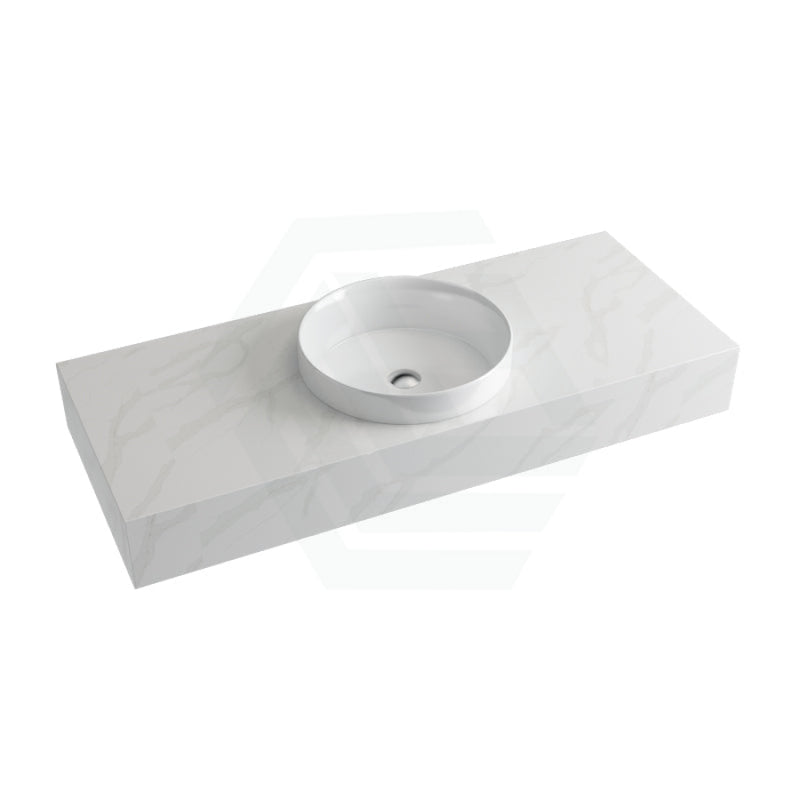 150Mm Dolce Tree Stone Top Calacatta Quartz With Inset Basin Vanity Tops