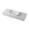 150Mm Gloss White Canvas Stone Top Quartz With Inset Basin Vanity Tops