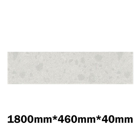 20Mm/40Mm Thick Gloss White Canvas Stone Top For Above Counter Basins 450-1800Mm 1800Mm X 460Mm