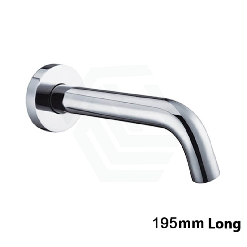 195Mm Euro Chrome Solid Brass Round Wall Spout For Bathroom Bathroom Products