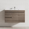 2-Drawer 2-Door 900/1200Mm Wall Hung Bathroom Floating Vanity Single Bowl Multi-Colour Cabinet Only