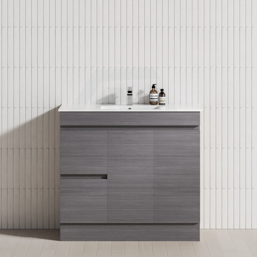 Narrow 2-Drawer 2-Door Kickboard Vanity Colour Range - MyHomeware
