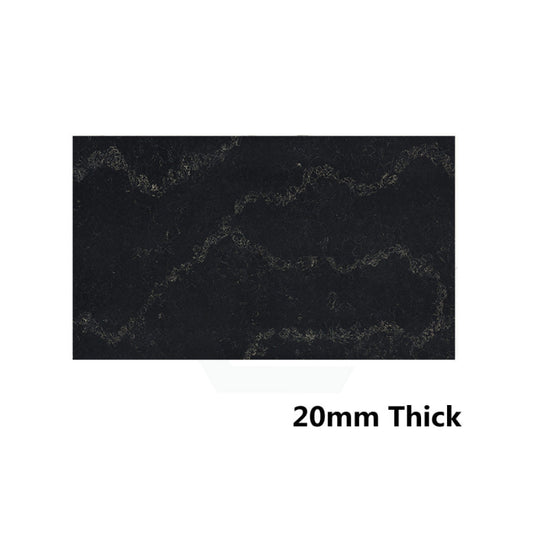 Gloss Black Swan Stone Top For Above Counter Basins 600/750/900/1200/1500/1800Mmx460X20Mm Vanity