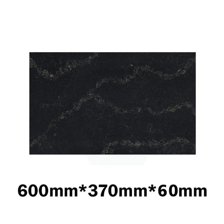 20Mm/40Mm/60Mm Thick Gloss Black Swan Stone Top For Above Counter Basins 450-1800Mm 600Mm X 370Mm