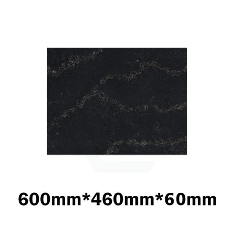 20Mm/40Mm/60Mm Thick Gloss Black Swan Stone Top For Above Counter Basins 450-1800Mm 600Mm X 460Mm
