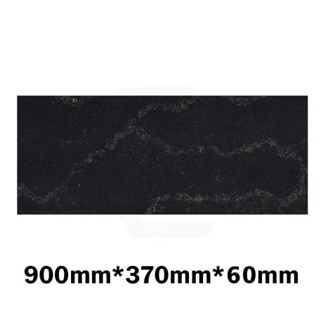 20Mm/40Mm/60Mm Thick Gloss Black Swan Stone Top For Above Counter Basins 450-1800Mm 900Mm X 370Mm