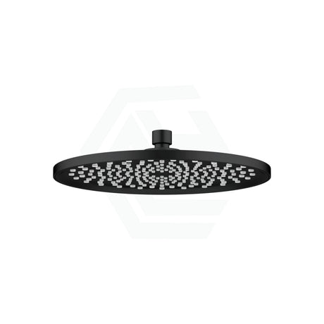 250Mm 10 Inch Shower Head Rainfall Abs Round Matt Black Heads