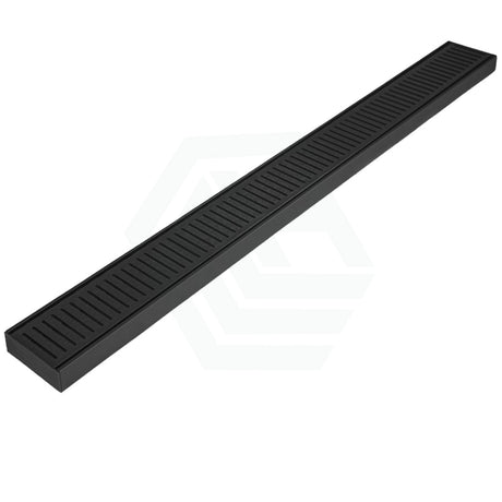 300-2000Mm Lauxes Midnight Black Shower Grate Drain Indoor Outdoor Aluminium Next Generation