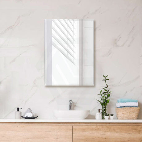 450/600/750/900/1200/1500mm Bathroom Mirror Bevel Edge Vertical Rectangle Square Wall Mounted