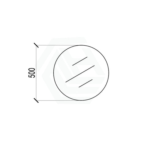 600/800mm Bathroom Mirror Pencil Edge Round Wall Mounted Frameless Mirrors