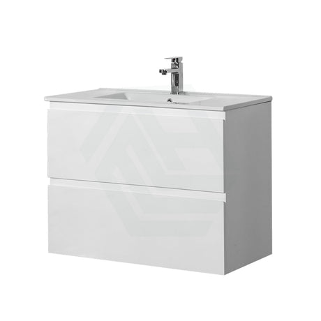 900X460X560Mm Bathroom Wall Hung Vanity Gloss White Polyurethane Pvc Floor Cabinet Only
