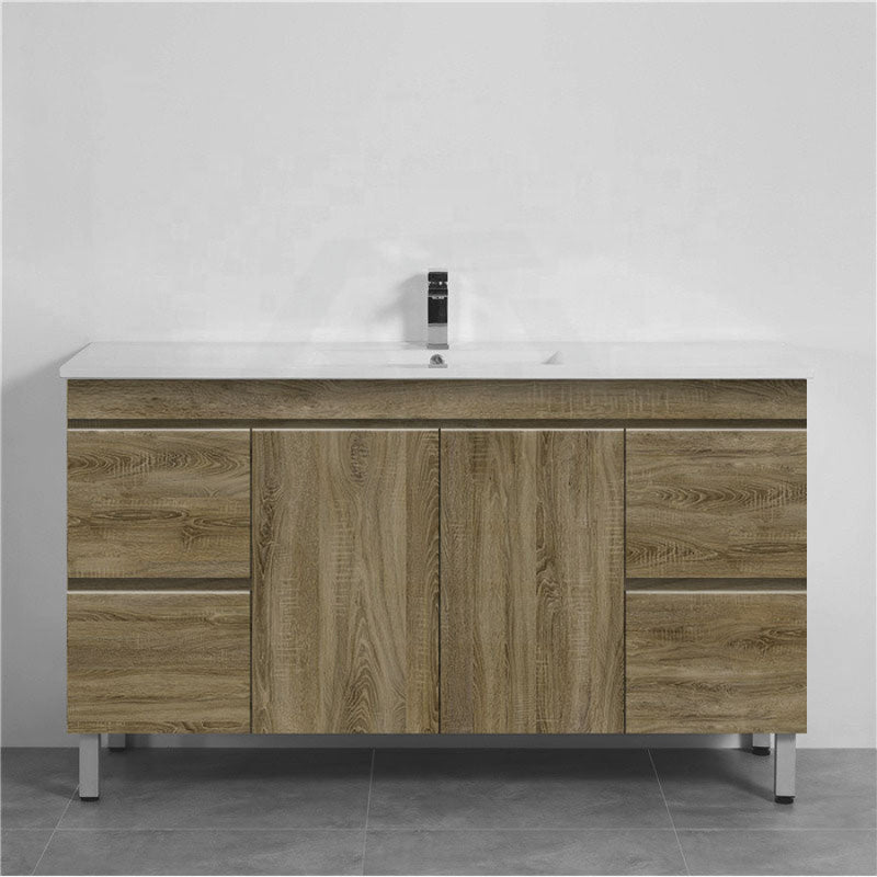 600-1500Mm Freestanding Bathroom Vanity Dark Oak Cabinet Only 1500Mm(Single/Double Bowls) / Only