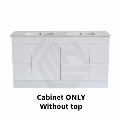 600-1500Mm Premium Bathroom Freestanding Vanity Kickboard White Pvc Polyurethane Cabinet Only