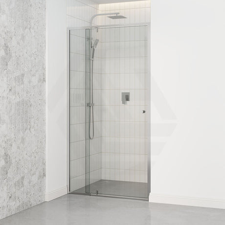 Semi-frameless Shower Screen Wall To Wall Pivotal Door Chrome