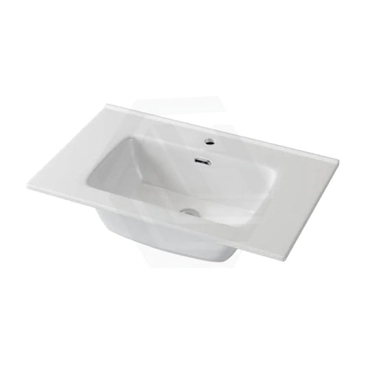 760X465X175Mm O Shape Ceramic Top For Bathroom Vanity Single Bowl 1 Or 3 Tap Holes Available Gloss