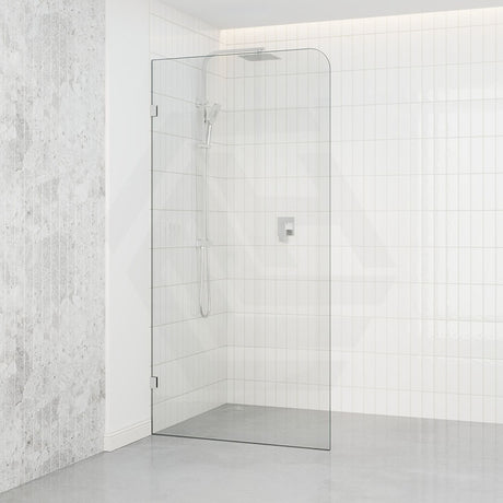 900/1000/1200X2000Mm Frameless Curved Corner Shower Screen Single Door Fixed Panel 10Mm Glass With