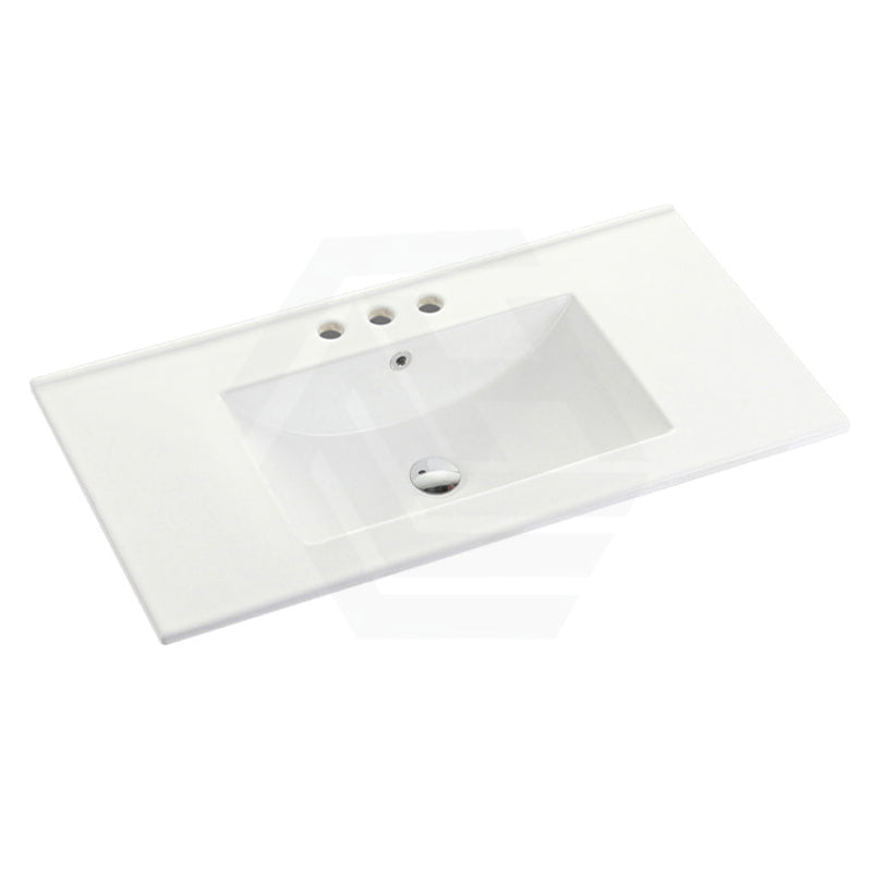 910X465X175Mm Ceramic Top For Bathroom Vanity Single Bowl 1 Or 3 Tap Holes Available Gloss White