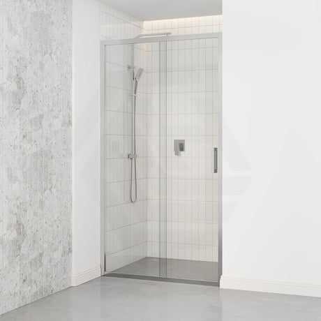 Shower Screen Semi-frameless Sliding Wall To Wall Chrome