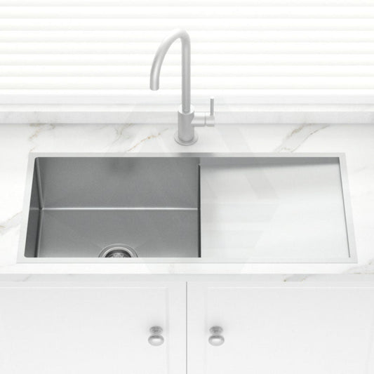 Stainless Steel Kitchen Sink Single Drain Board 960mm