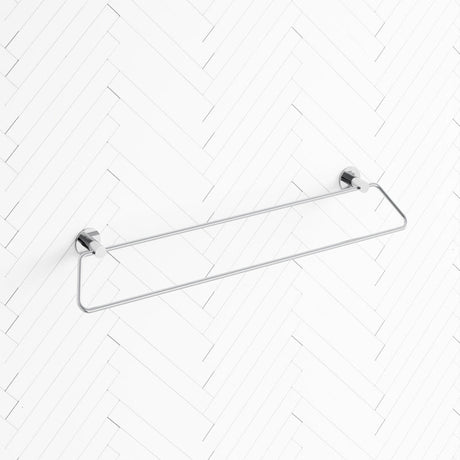 Zevi 600mm Self Adhesive Chrome Double Towel Rail Stainless Steel 304 Wall Mounted Drill Free Rails