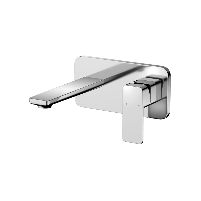 IKON Seto Solid Brass Chrome Bathtub/Basin Wall Mixer With Spout