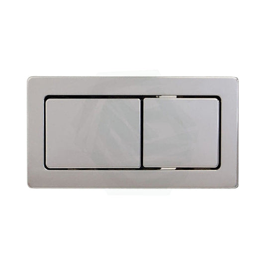 Chrome Fienza Square Toilet Flush Button Plate for Back To Wall Toilet Suite