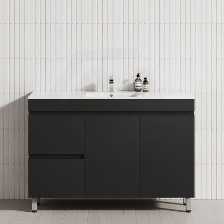 2-Drawer 2-Door 900/1200mm Bathroom Freestanding Leg Vanity Single Multi-Colour Cabinet Only