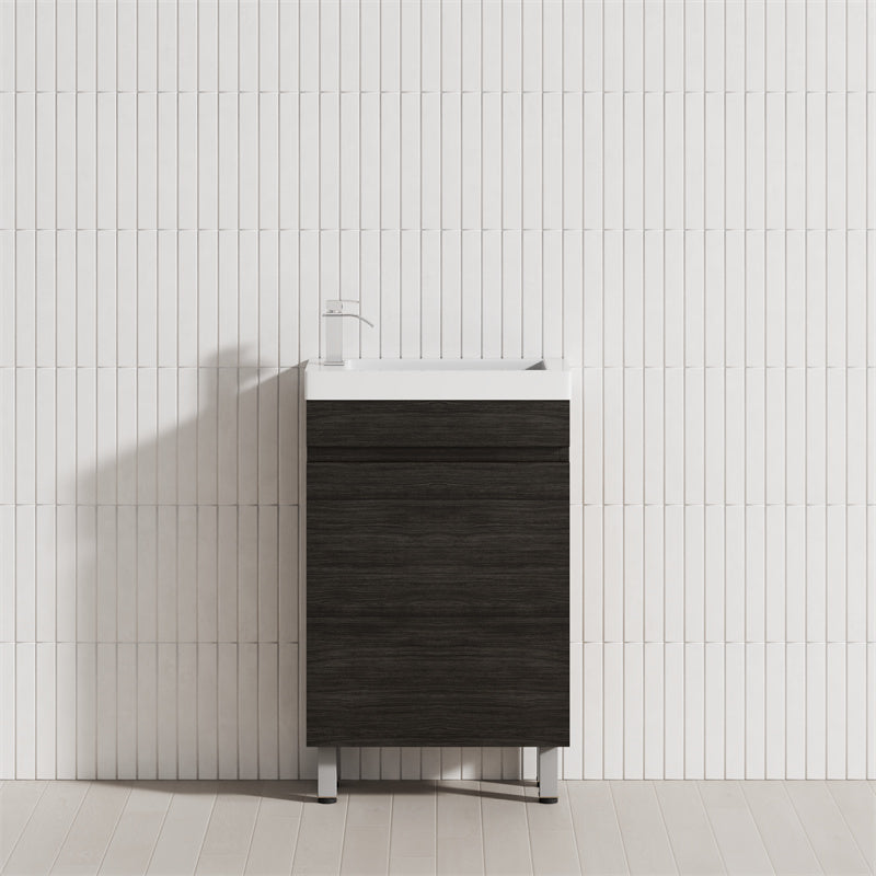 500Mm Freestanding Bathroom Vanity With Legs 1-Door Multi-Colour Cabinet Only Vanities