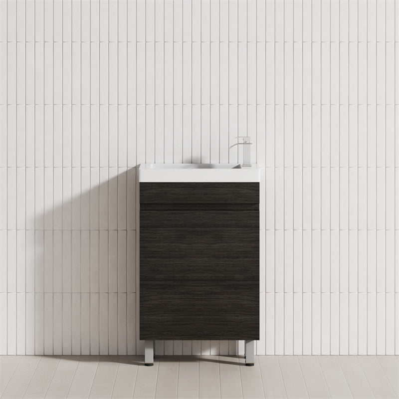 500Mm Freestanding Bathroom Vanity With Legs 1-Door Multi-Colour Cabinet Only Vanities