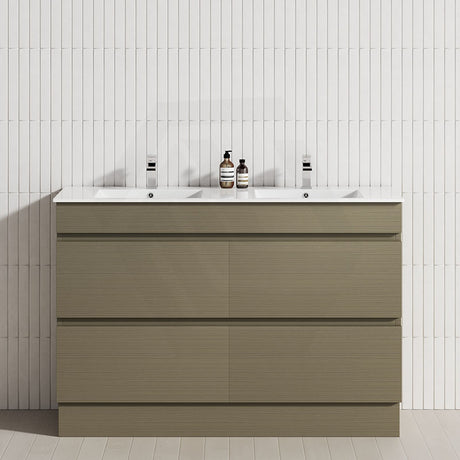 4-Drawer 1200/1500/1800mm Freestanding Bathroom Vanity Kickboard Single/Double Multi-Colour Cabinet Only