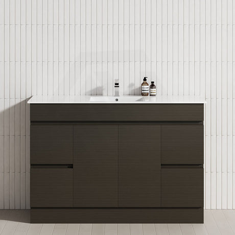 4-Drawer 2-Door 1200/1500/1800mm Freestanding Bathroom Vanity Kickboard Single/Double Multi-Colour Cabinet Only