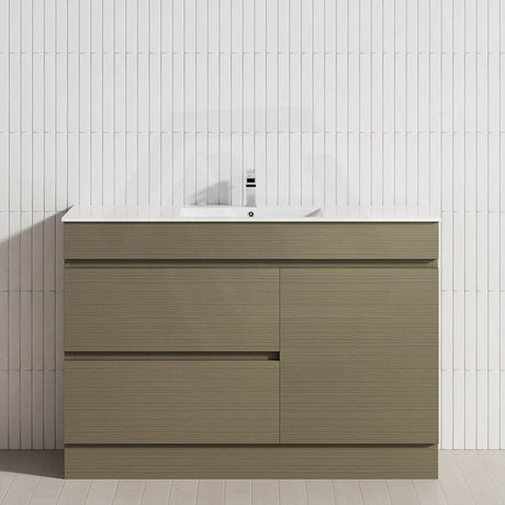 2-Drawer 1-Door 750/900/1200mm Freestanding Bathroom Vanity Kickboard Single Multi-Colour Cabinet Only
