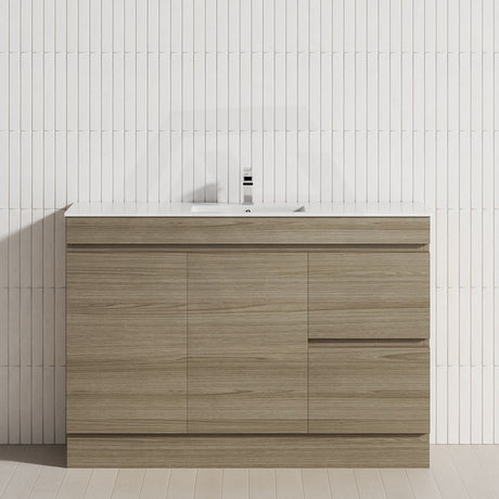 2-Drawer 2-Door 900/1200mm Freestanding Bathroom Vanity Kickboard Single Multi-Colour Cabinet Only