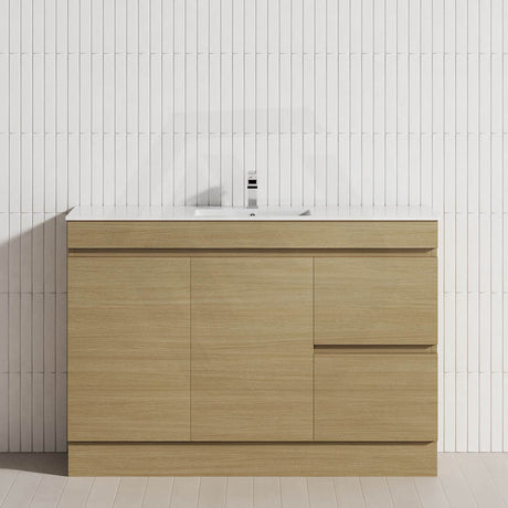 2-Drawer 2-Door 900/1200mm Freestanding Bathroom Vanity Kickboard Single Multi-Colour Cabinet Only