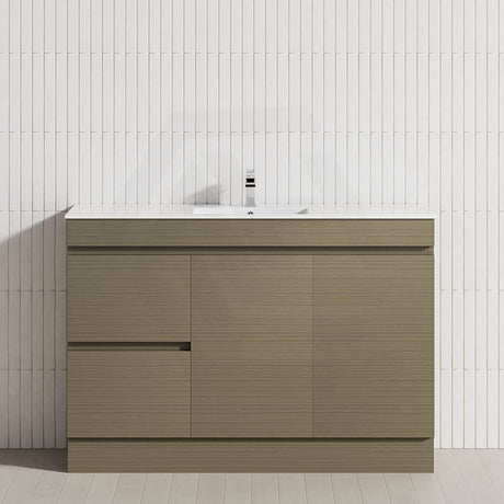 2-Drawer 2-Door 900/1200mm Freestanding Bathroom Vanity Kickboard Single Multi-Colour Cabinet Only