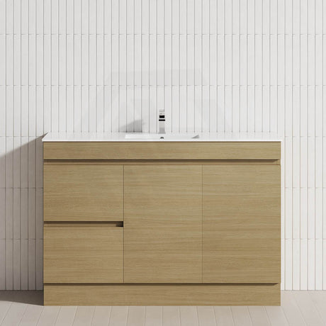 2-Drawer 2-Door 900/1200mm Freestanding Bathroom Vanity Kickboard Single Multi-Colour Cabinet Only