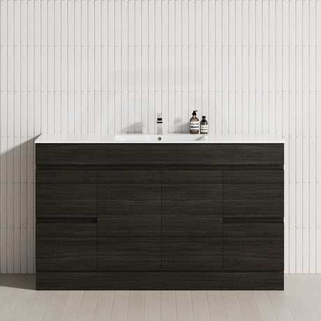 4-Drawer 2-Door 1200/1500/1800mm Freestanding Bathroom Vanity Kickboard Single/Double Multi-Colour Cabinet Only