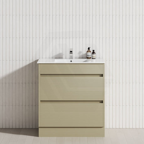 2-Drawer 600/750/900/1200mm Freestanding Bathroom Vanity Kickboard Single Multi-Colour Cabinet Only
