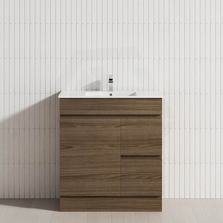 2-Drawer 1-Door 750/900/1200mm Freestanding Bathroom Vanity Kickboard Single Multi-Colour Cabinet Only