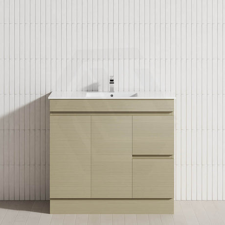 2-Drawer 2-Door 900/1200mm Freestanding Bathroom Vanity Kickboard Single Multi-Colour Cabinet Only