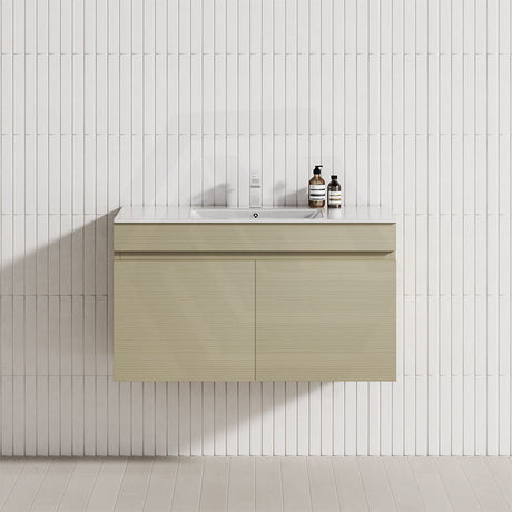 MCH 900mm Gesso Lini Wall Hung Vanity