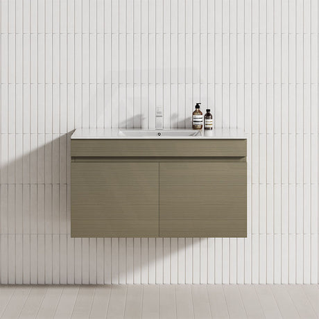 2-Door Narrow 600/750/900mm Bathroom Floating Narrow Vanity Multi-Colour Cabinet Only