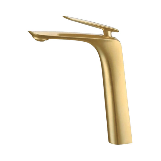 G#1(Gold) Norico Bellino Brushed Gold Solid Brass Tall Mixer for Basins