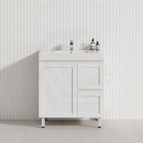 600-1500mm Miami Plywood Freestanding with Legs Bathroom Vanity MATT WHITE Shaker Hampton Style Doors Drawers Cabinet