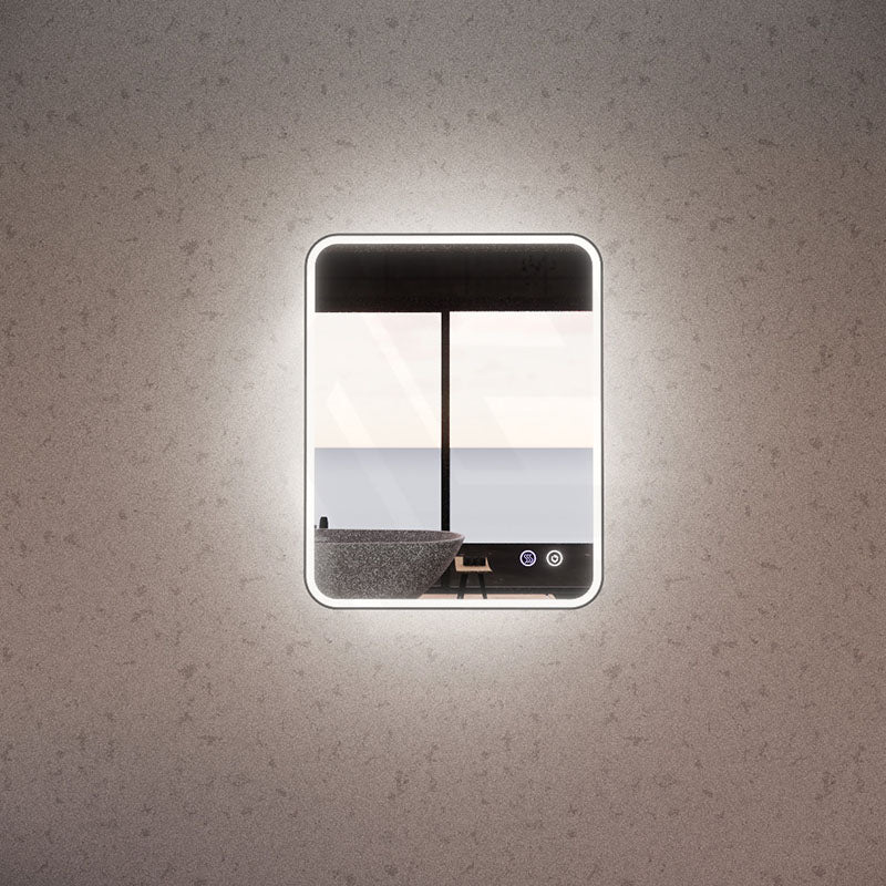 600/750/800/900/1200/1500mm Rectangle Framed LED Mirror Touch Sensor Vertical/Horizontal Variant Colour Available