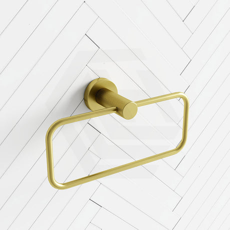 IKON Linie Rectangular Brass Towel Ring Variant Colour Available
