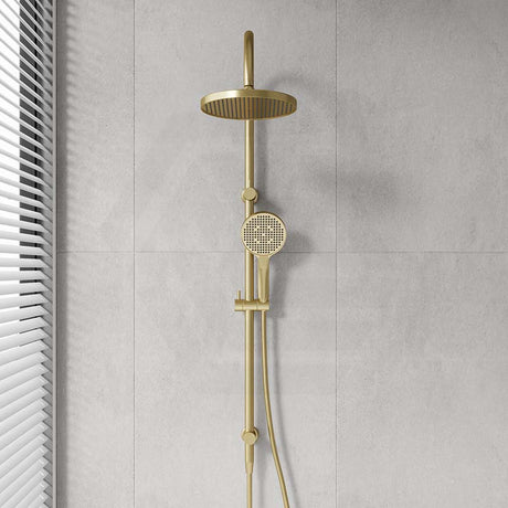 IKON Linie 250mm Round Shower Set Top Water Inlet with 3 Functions Handheld In Various Colour
